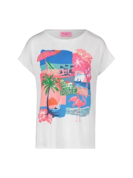 Koszulka Betty Barclay z cekinami biała