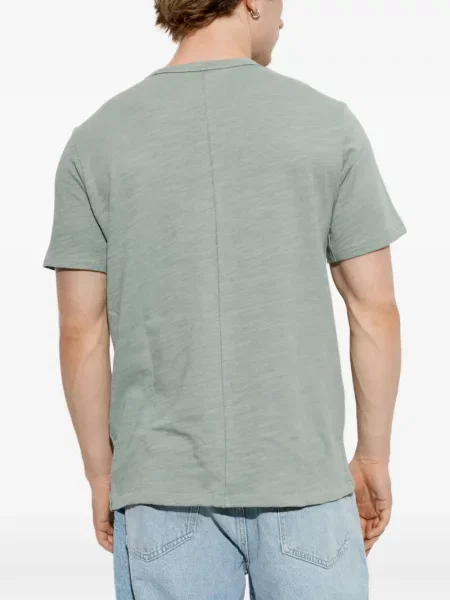 Tricou Rag & Bone cu decolteu rotund clasic verde