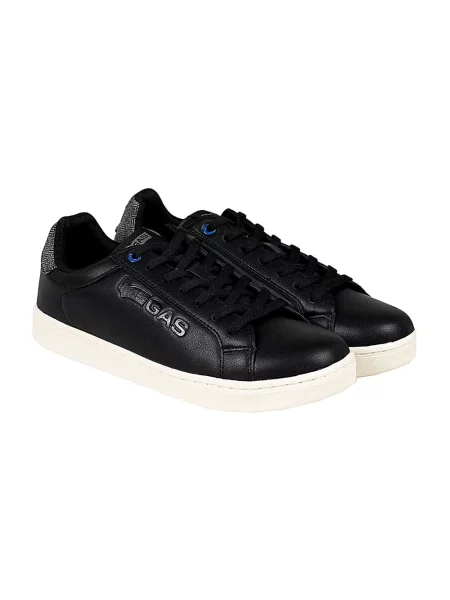 Sneakersy Gas skórzane czarne