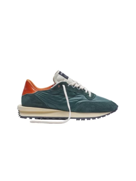 Sneakersy Hidnander skórzane zielone