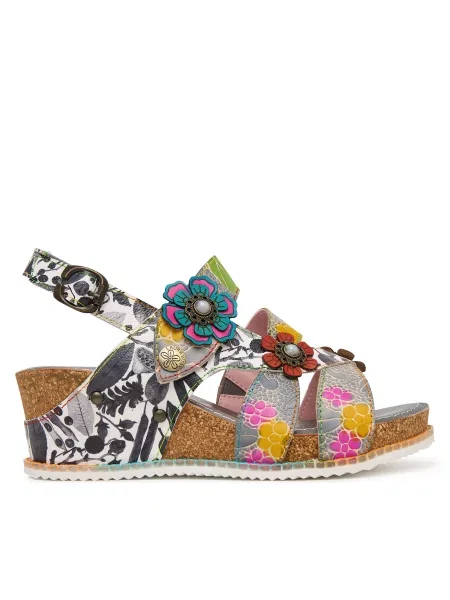 Босоніжки Laura Vita Bonito 37 Кольоровий