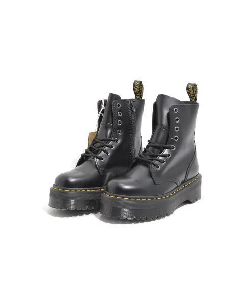 Botki Dr. Martens skórzane retro czarne