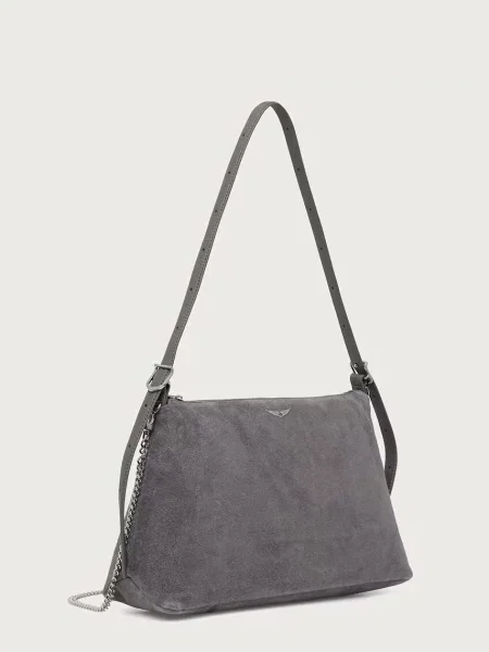 Zadig&Voltaire kabelka dámska semišová JIM sivá