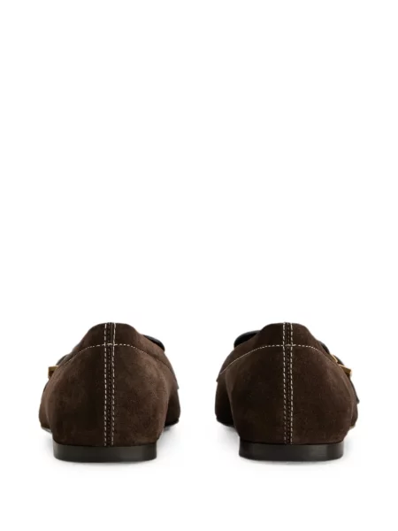 Pantofi loafer Tod's cu cataramă maro