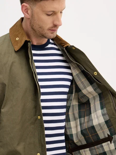 Barbour férfi kabát pamuttal zöld