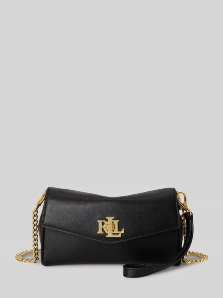 Lauren Ralph Lauren torebka crossbody skórzana czarna