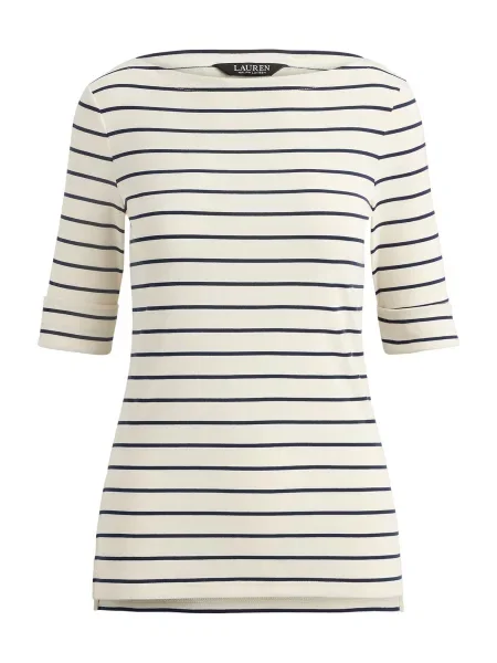 Lauren Ralph Lauren Tricou fildeş / bleumarin bej