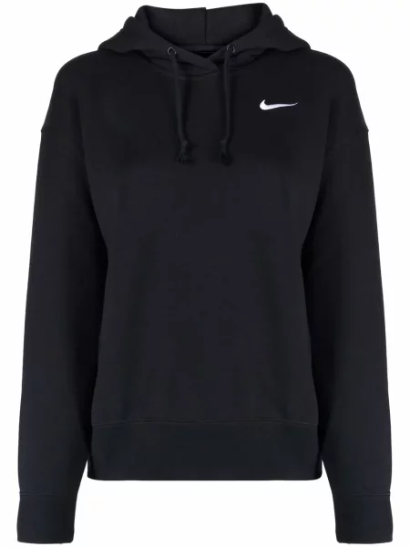 Hanorac cu glugă Nike cu broderie negru
