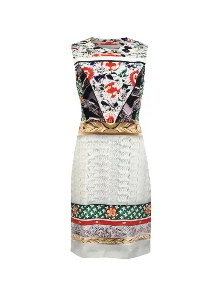 Rochie Mary Katrantzou fără mâneci alb