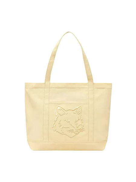 Maison Kitsuné torba Fox Head żółta