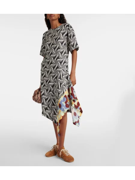 Rochie midi Dries Van Noten cu imagine până la genunchi de costum