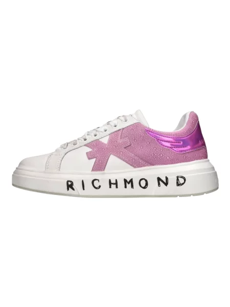 Sneakersy John Richmond skórzane z dżetami