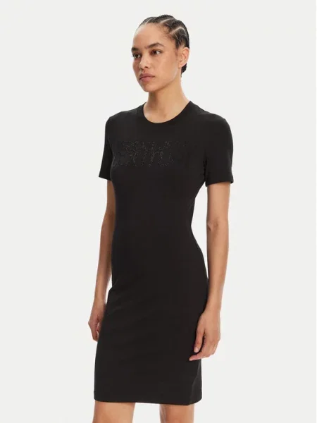 Kostiumas džinsinė suknelė Versace Jeans Couture juoda