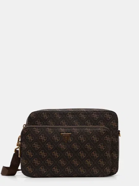 Чанта през рамо Guess MILANO HMMILO сиво