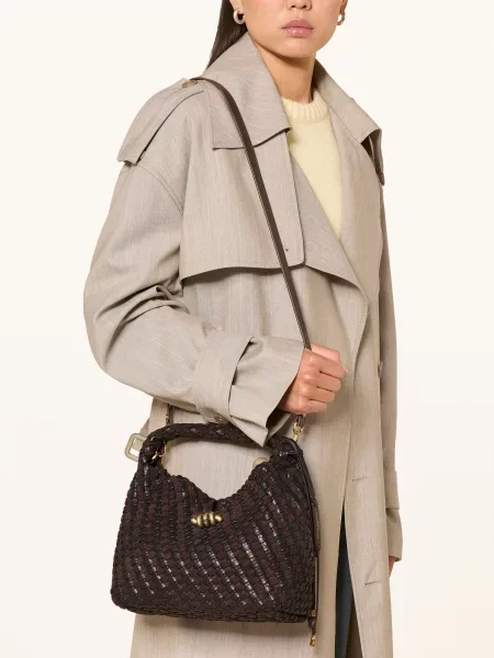 Gianni Chiarini Vaková Kabelka Aurelie Small tmavě hnědá