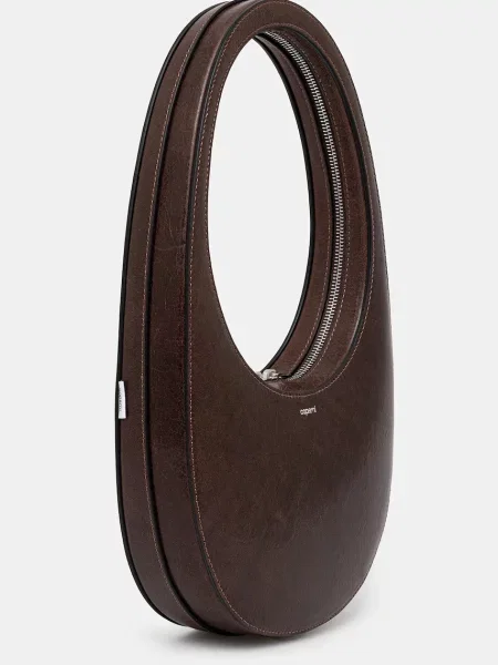 Geanta de piele Coperni din piele maro