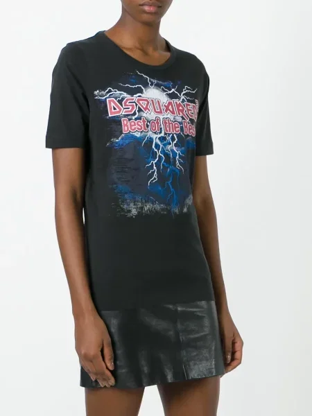 Scurt tricou Dsquared2 negru