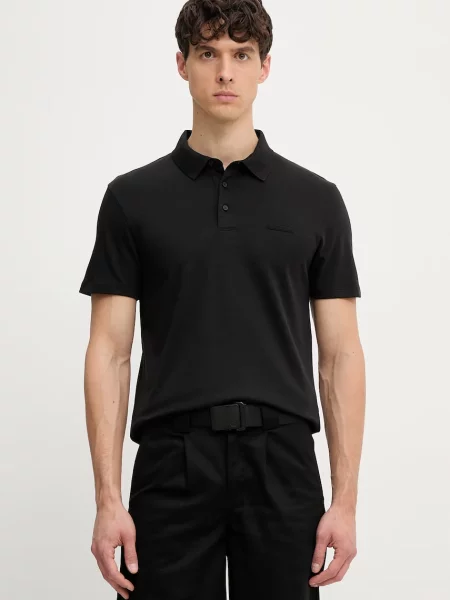 Tricou polo Calvin Klein negru