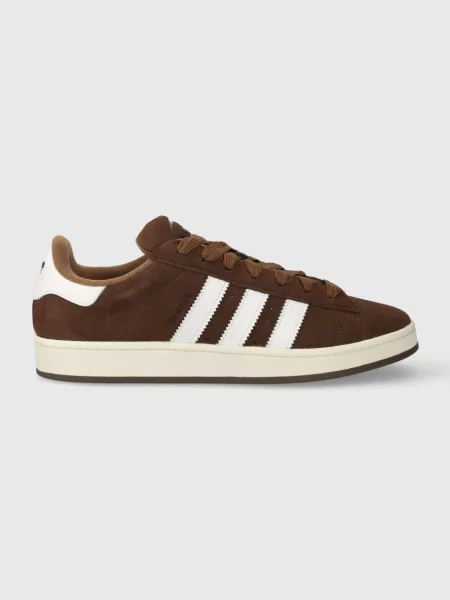Sneakersy Adidas Campus retro zamszowe brązowe