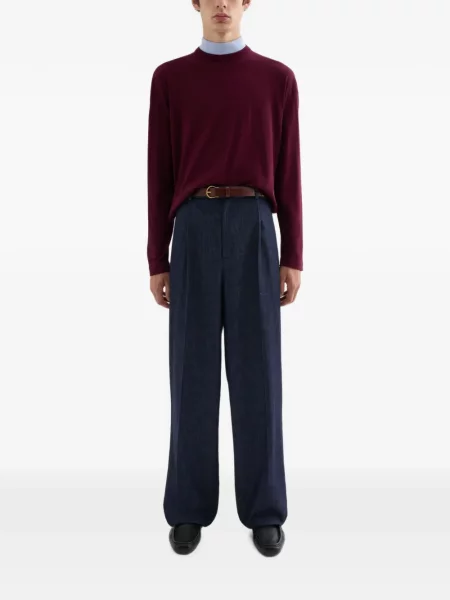Ușor pantaloni Jil Sander albastru