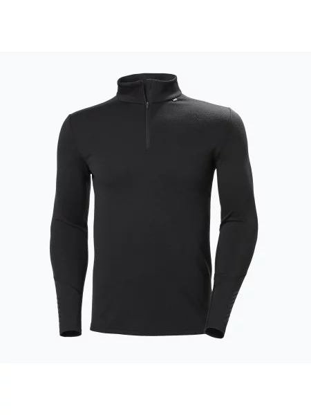 Bluza termoaktywna Helly Hansen Lifa Merino Midweight Zip black czarna