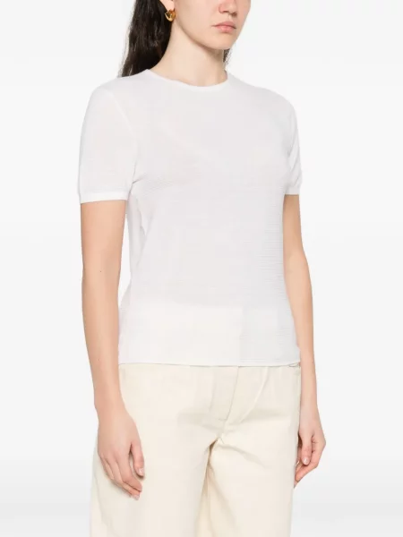 Плетена тениска Lisa Yang бяло