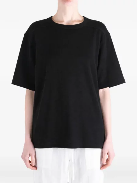 Scurt tricou Rick Owens cu decolteu rotund negru