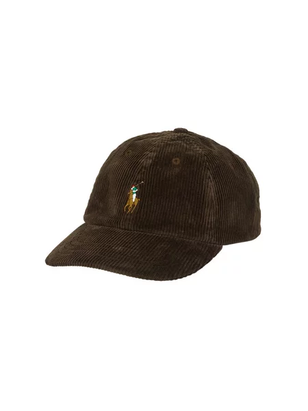 Žametna kapa Polo Ralph Lauren rjava