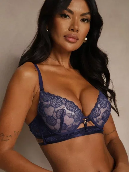 Sutien Galinassa Bleumarin cu roz