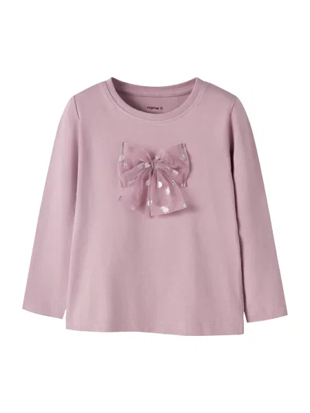 NAME IT Tricou NMFROSANI argintiu / mauve gri