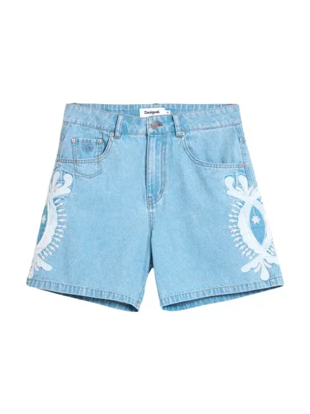 Bermudy Desigual niebieskie