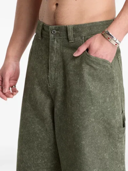 Pantaloni scurți Dime cu autograf verde