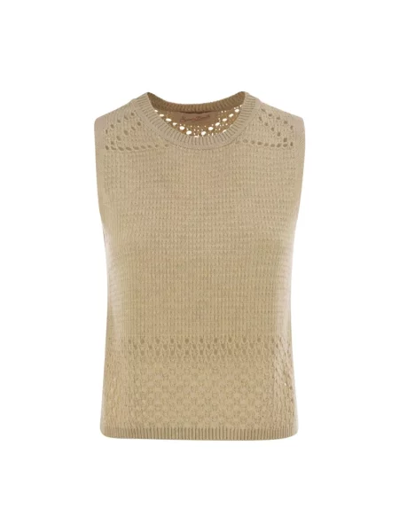 Sweter Mc2 Saint Barth beżowy