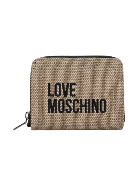 Portfel Love Moschino beżowy