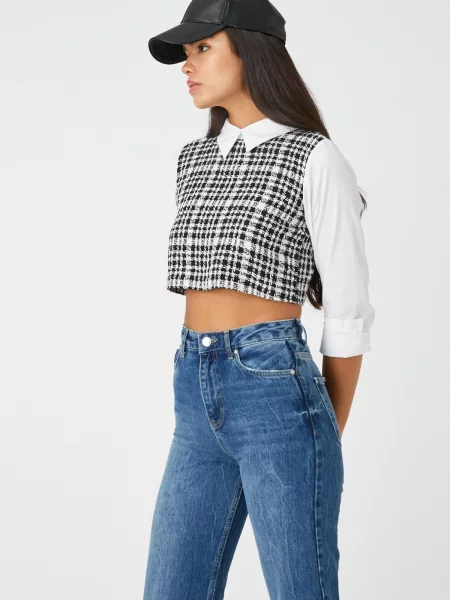 Koszula Koton w kratkę czarna