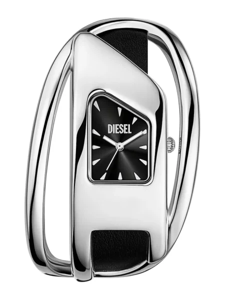 DIESEL Ceas analogic / argintiu negru