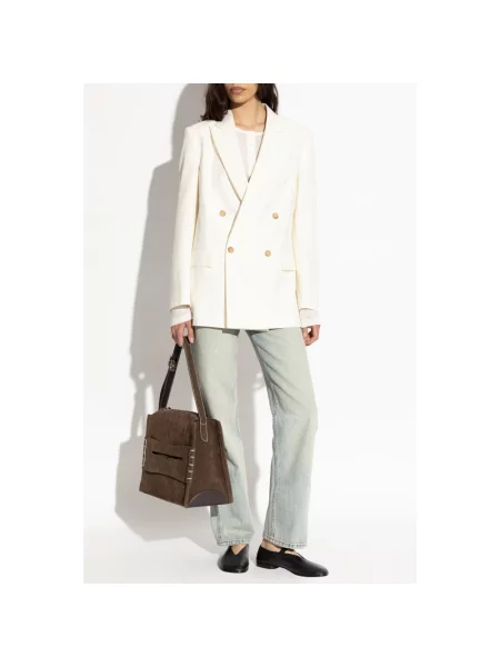 Marynarka Mm6 Maison Margiela wełniana biała
