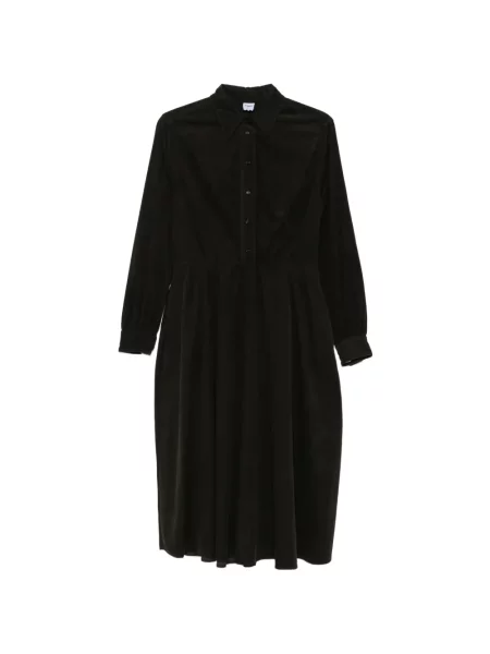 Lung rochie maxi Aspesi de catifea cord negru