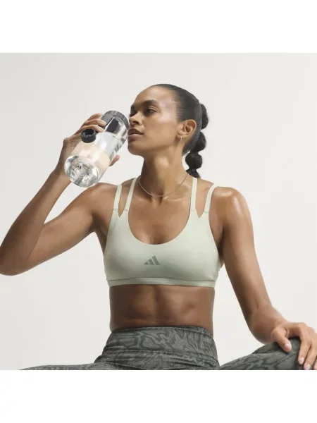 Podprsenka slehkým zpevněním Optime Workout Strappy zelená