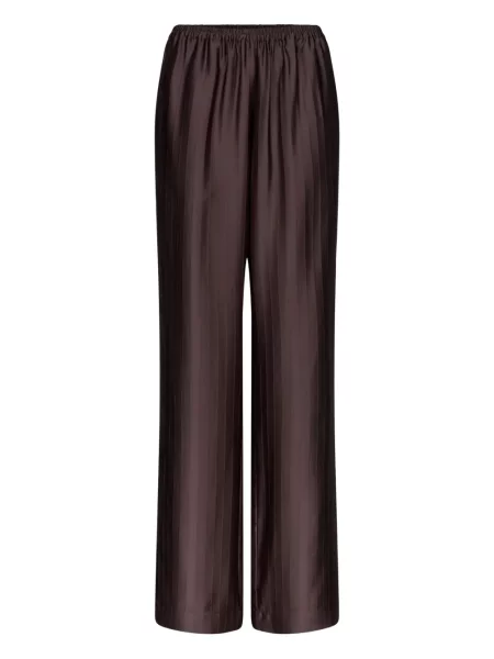 Pantaloni Loulou De Saison cu dungi maro
