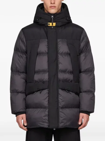 Палто Parajumpers с качулка черно