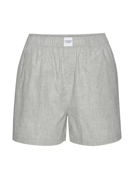 Copenhagen Studios Pantaloni de pijama gri / negru alb