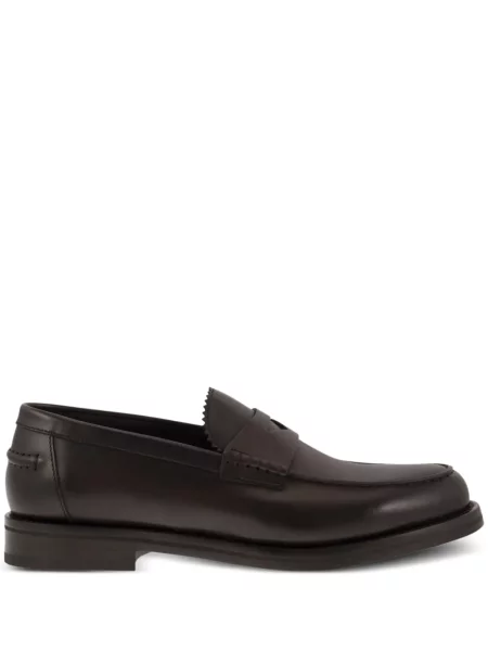 Pantofi loafer Doucal's din piele maro