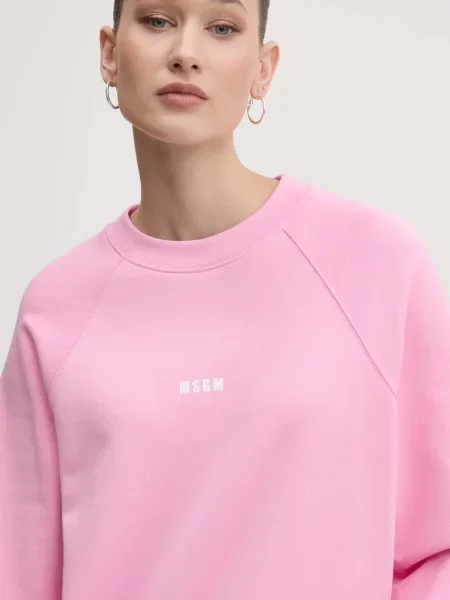 Кофта MSGM з принтом рожевий