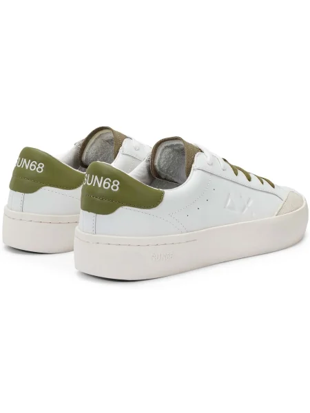 Pantofi Sun68 din piele alb
