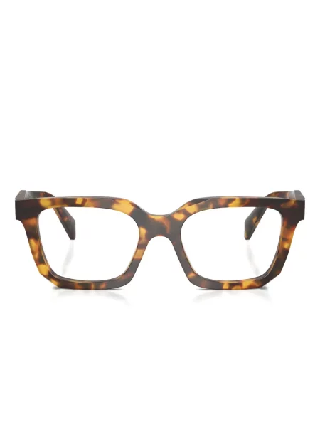 Ochelari de soare pătrați Prada Eyewear maro