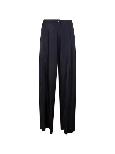 Pantaloni palazzo Silk95five albastru