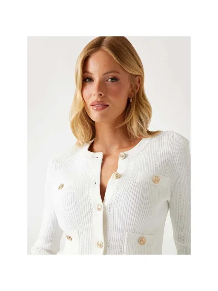 Cardigan Guess alb