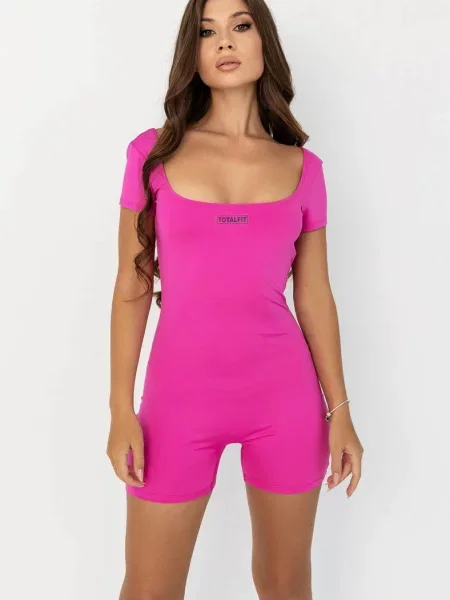 Женский спортивный комбинезон рожевий