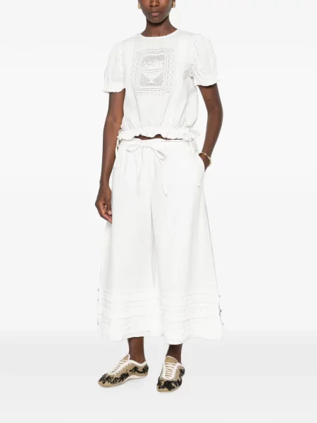 Pantaloni palazzo Damson Madder